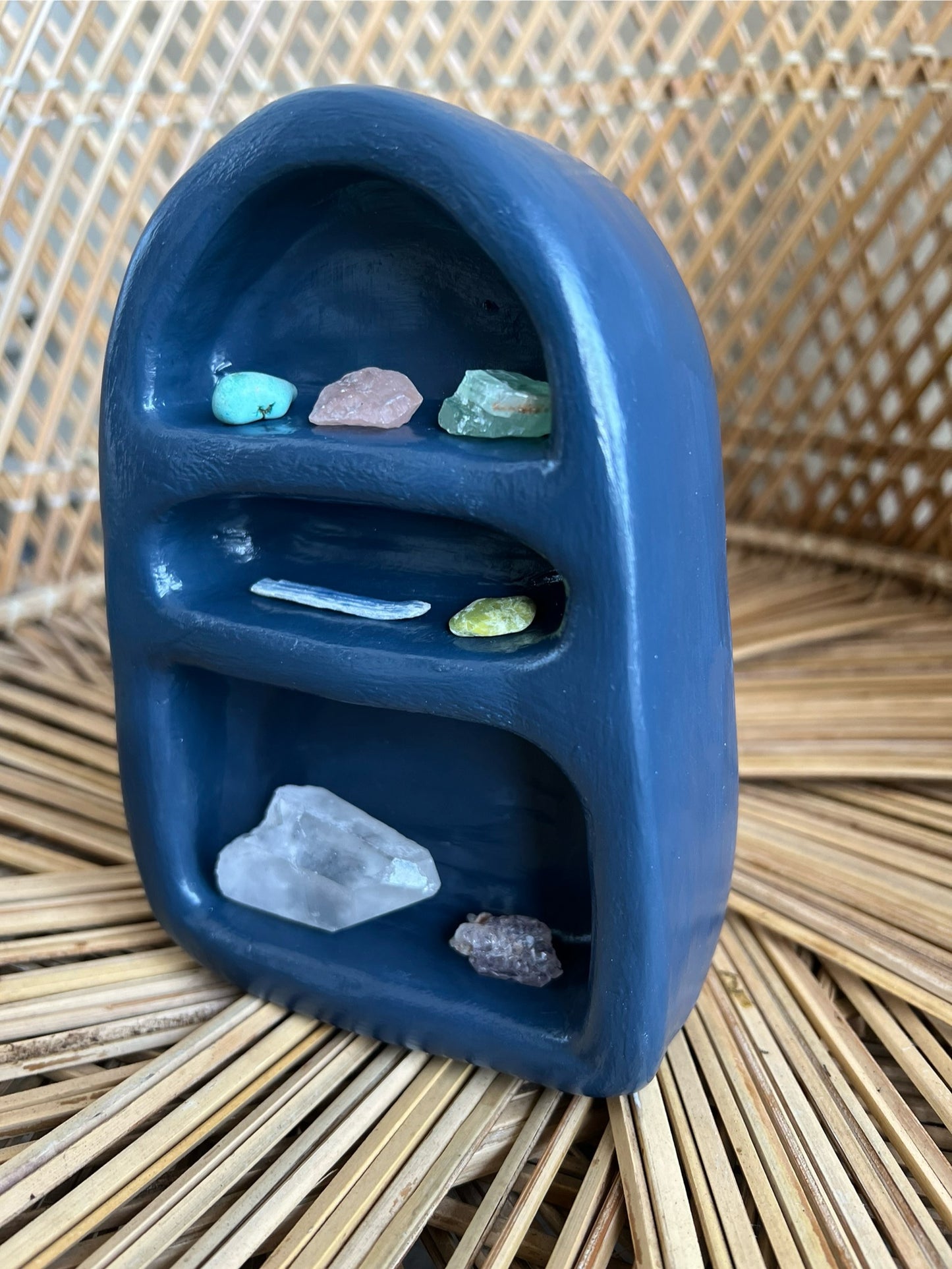 Indigo Trinket Shelf