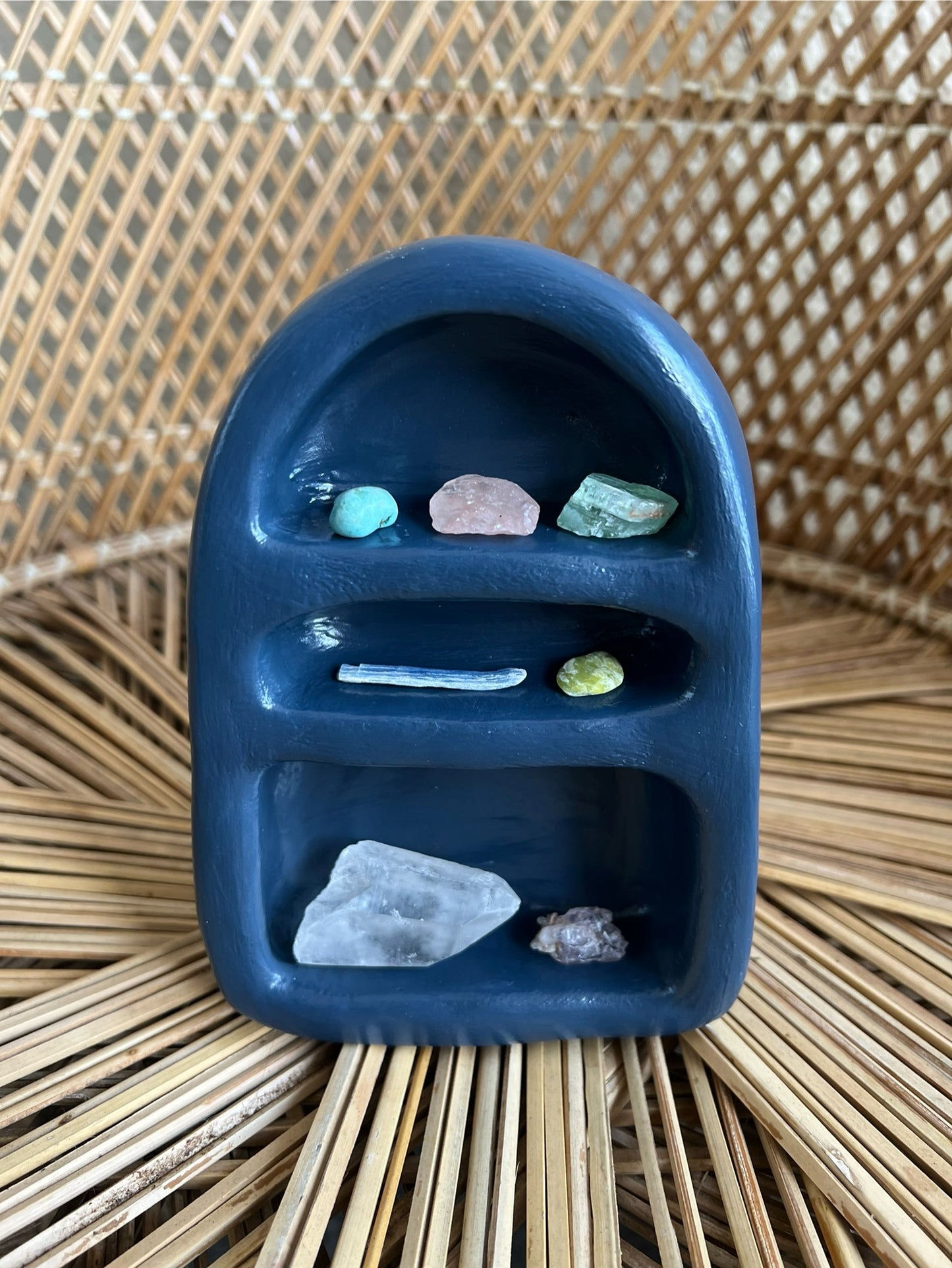 Indigo Trinket Shelf