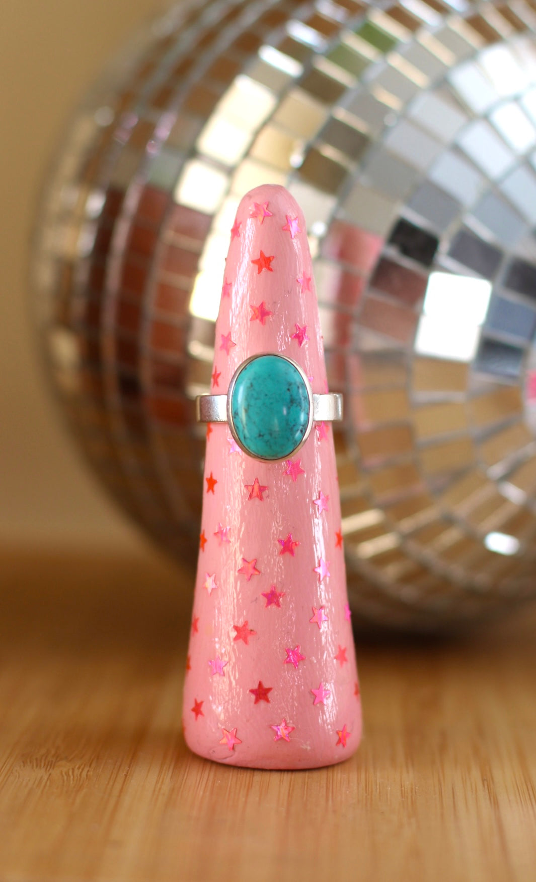 Ring Holder- Pink Stars