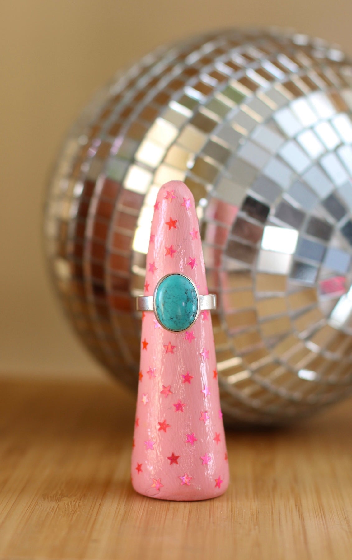 Ring Holder- Pink Stars