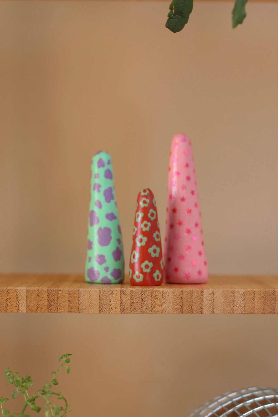 Ring Holder- Pink Stars