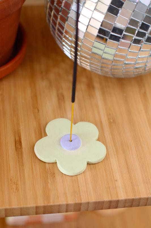 Daisy Incense Holder- Lilac